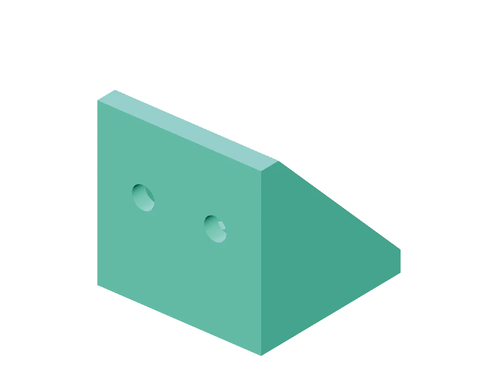 20x20 extrusion corner vertex