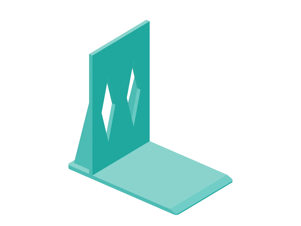 Braced bookend