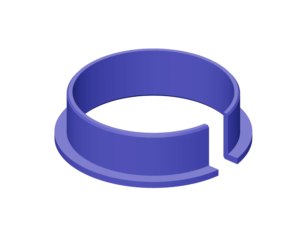 Desk cable grommet
