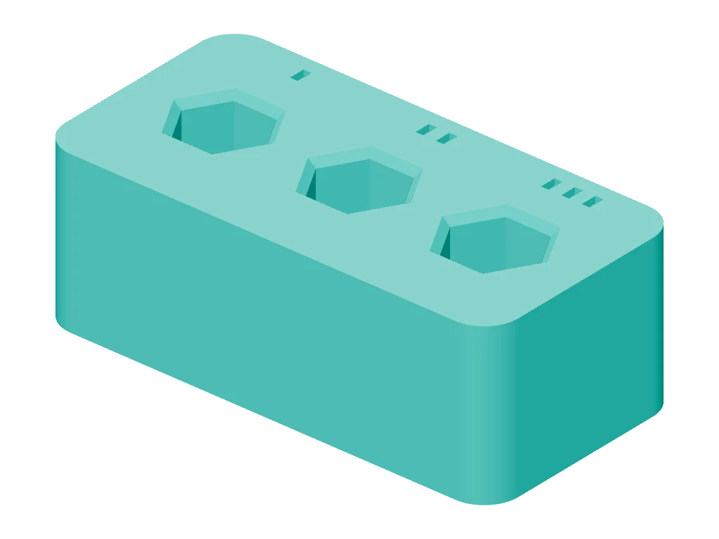 Hex-bit fit test piece