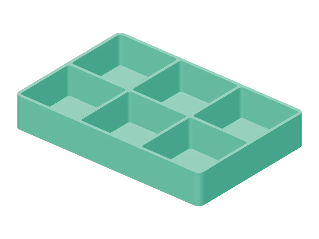 Divided parts tray