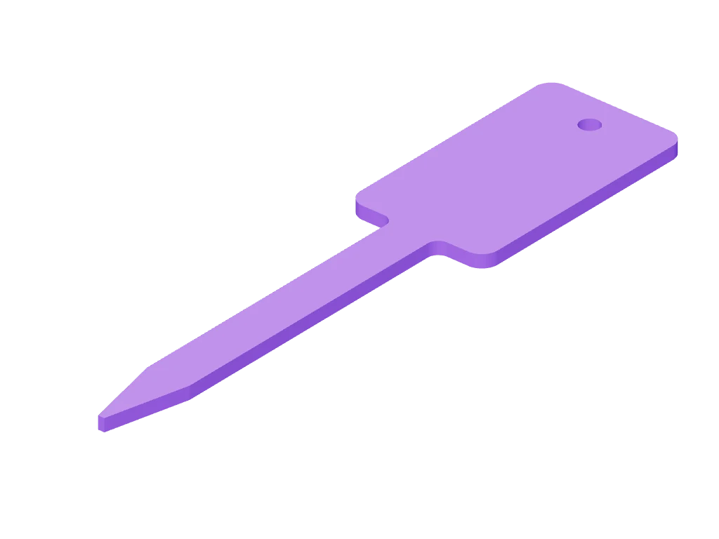 Blank plant marker