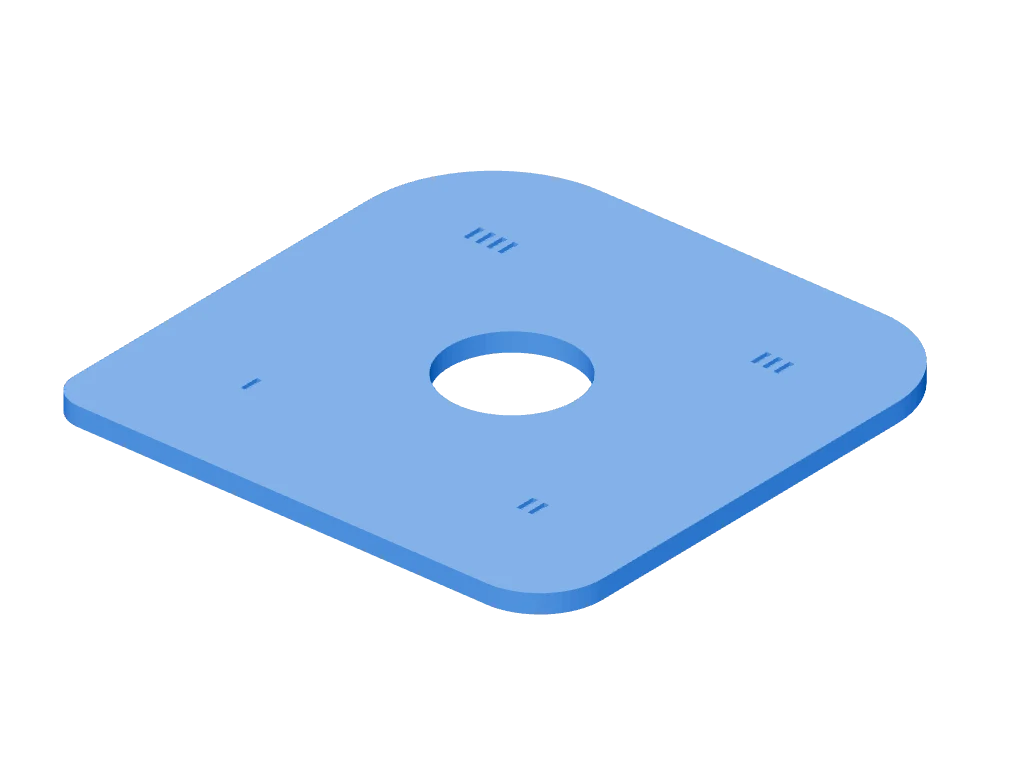 Corner-radius template
