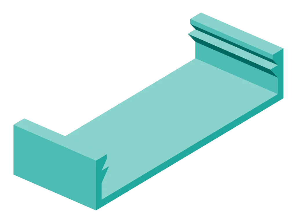 Sliding-lid fit test: rail