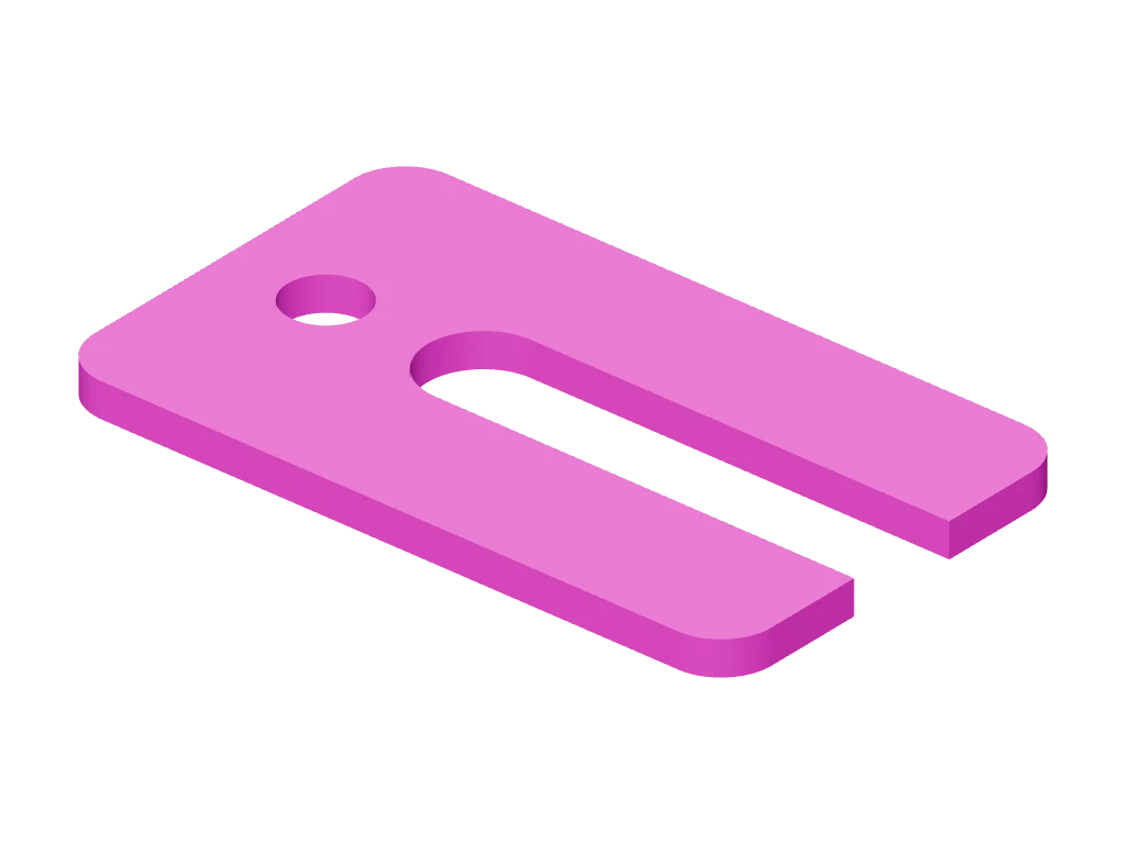 Slotted spacing shim