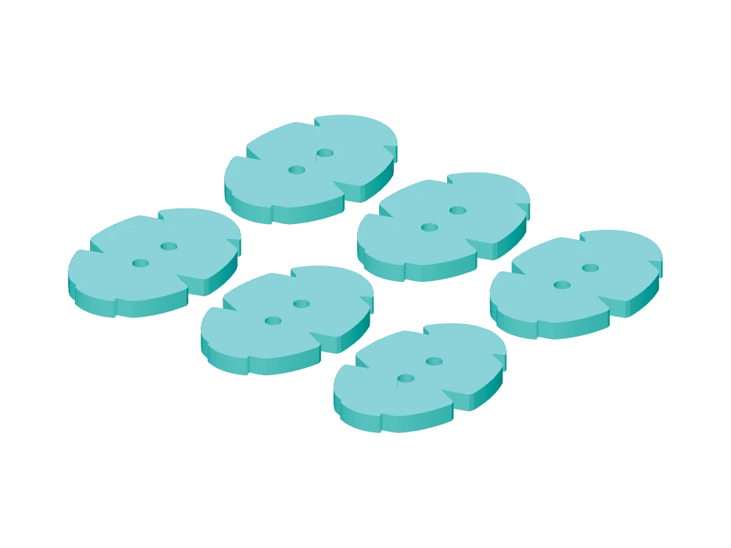Leaf buttons