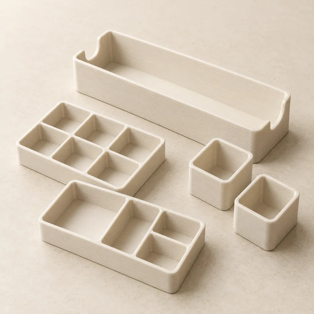 AI-generated product concept of Board Game Organizer Insert — Modular