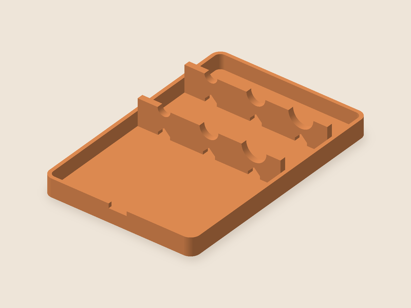 Brush rest and catch tray