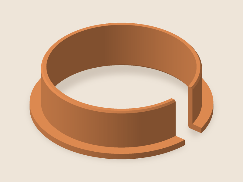 Desk cable grommet