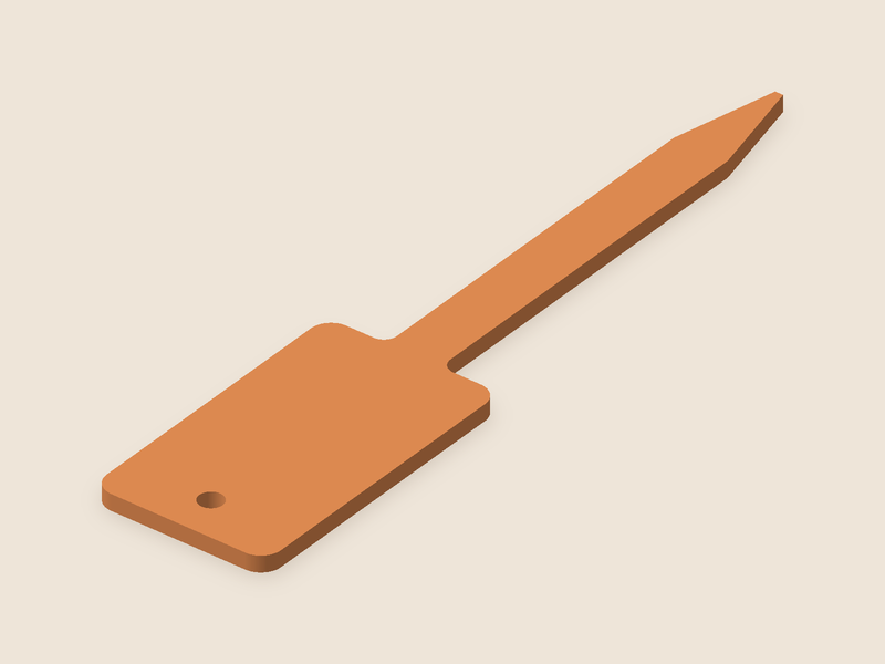 Blank plant marker