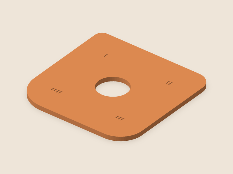 Corner-radius template