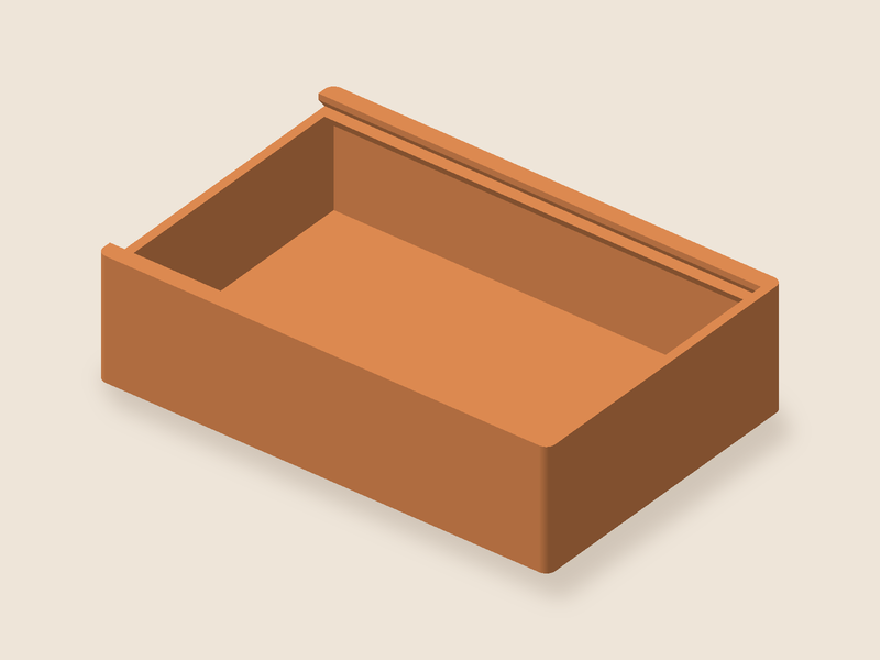 Sliding-lid box