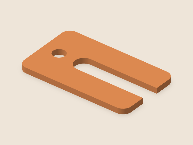 Slotted spacing shim