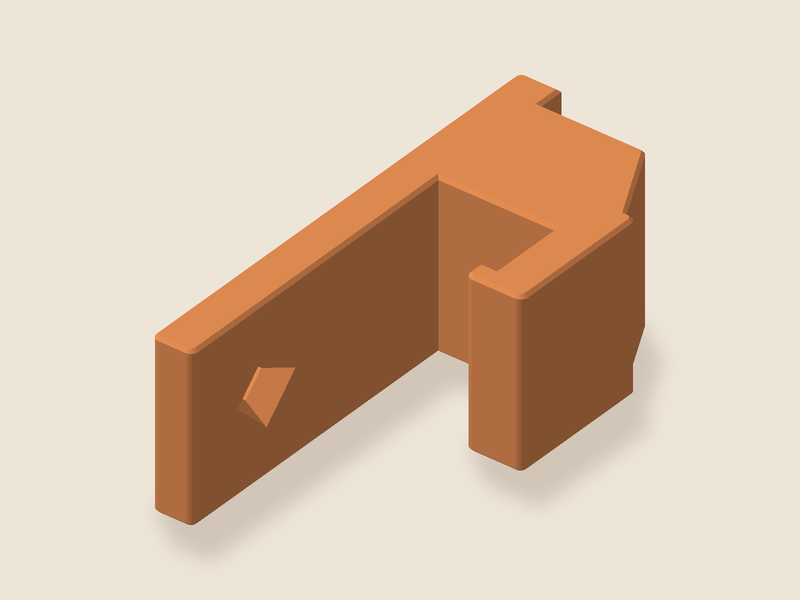 Longboard wall holder bracket