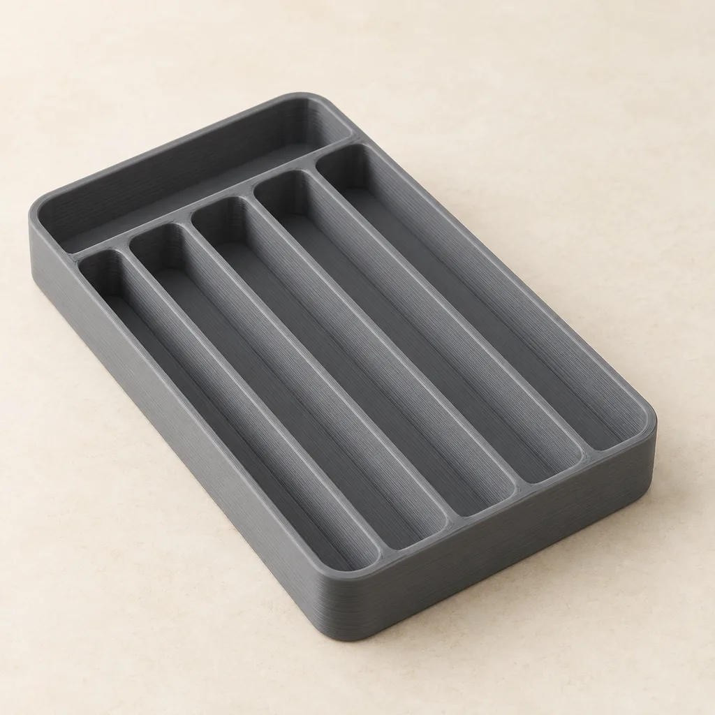 AI-generated product concept of Loom Bobbin Storage Tray