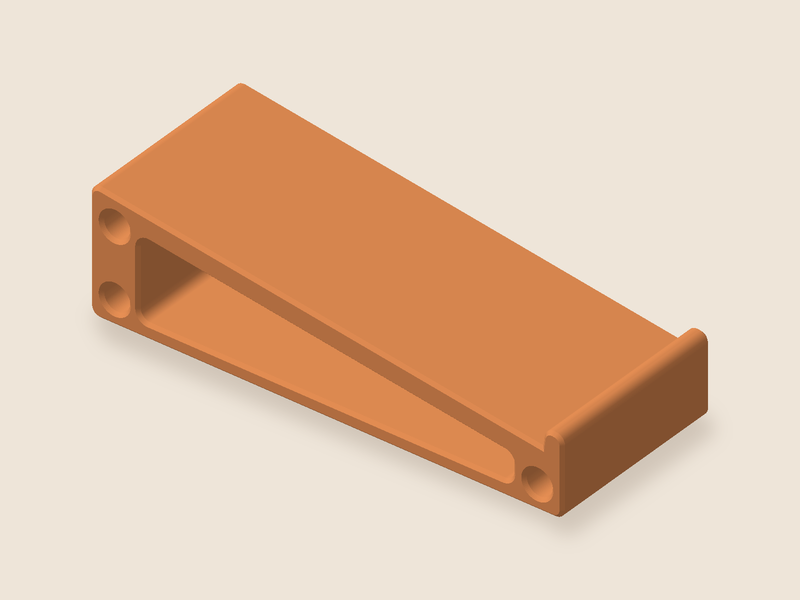 Pedalboard triangle — manual chamfer edition