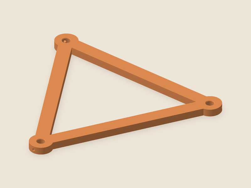 Pedalboard rod triangle